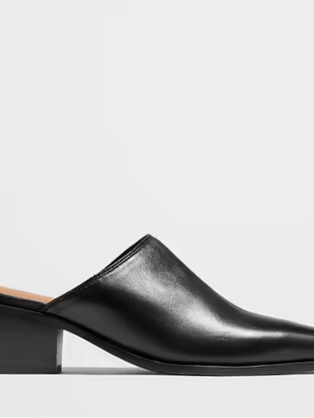 BRAND NEW ✨ Banana Republic Black Leather Slip-On Mule - Women's Designer Style